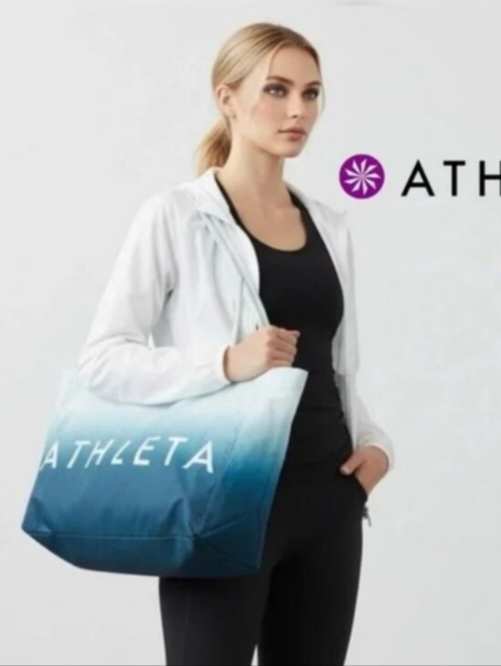 Athleta-Ombre Large Tote Bag 💙🩵
